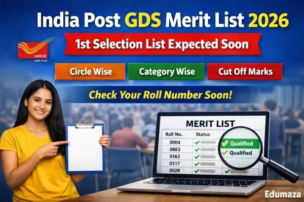 India Post GDS Merit List 2026 PDF: 1st Selection List, Cut Off & State Wise Result