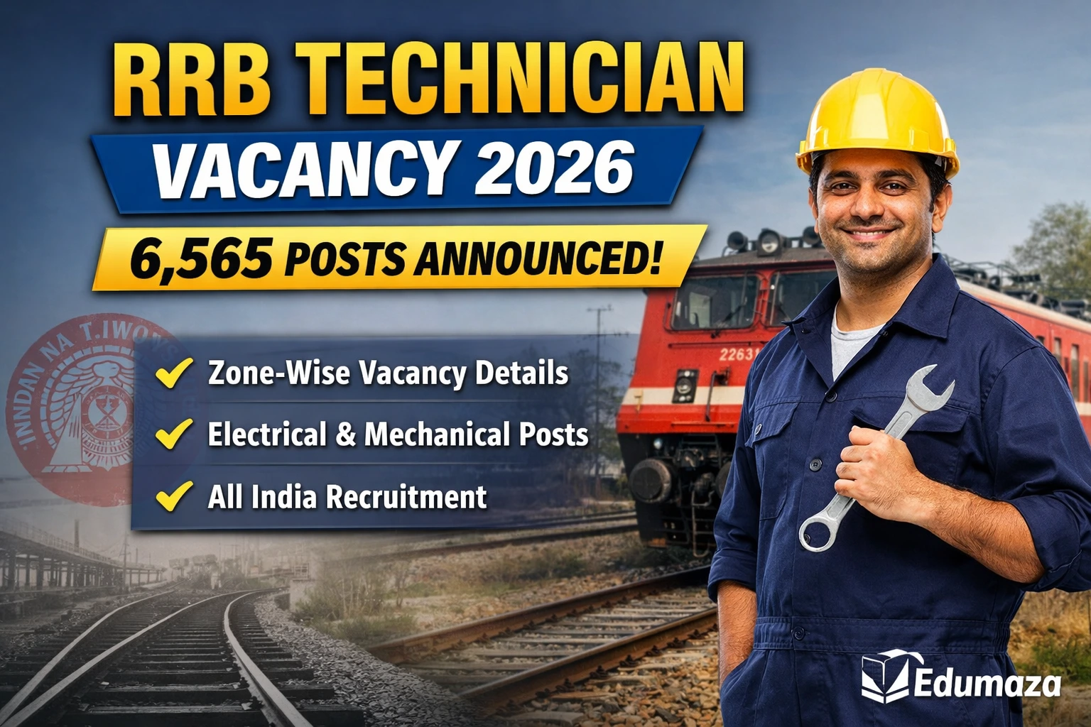 RRB Technician Vacancy 2026 – Apply Online 6,565 Jobs