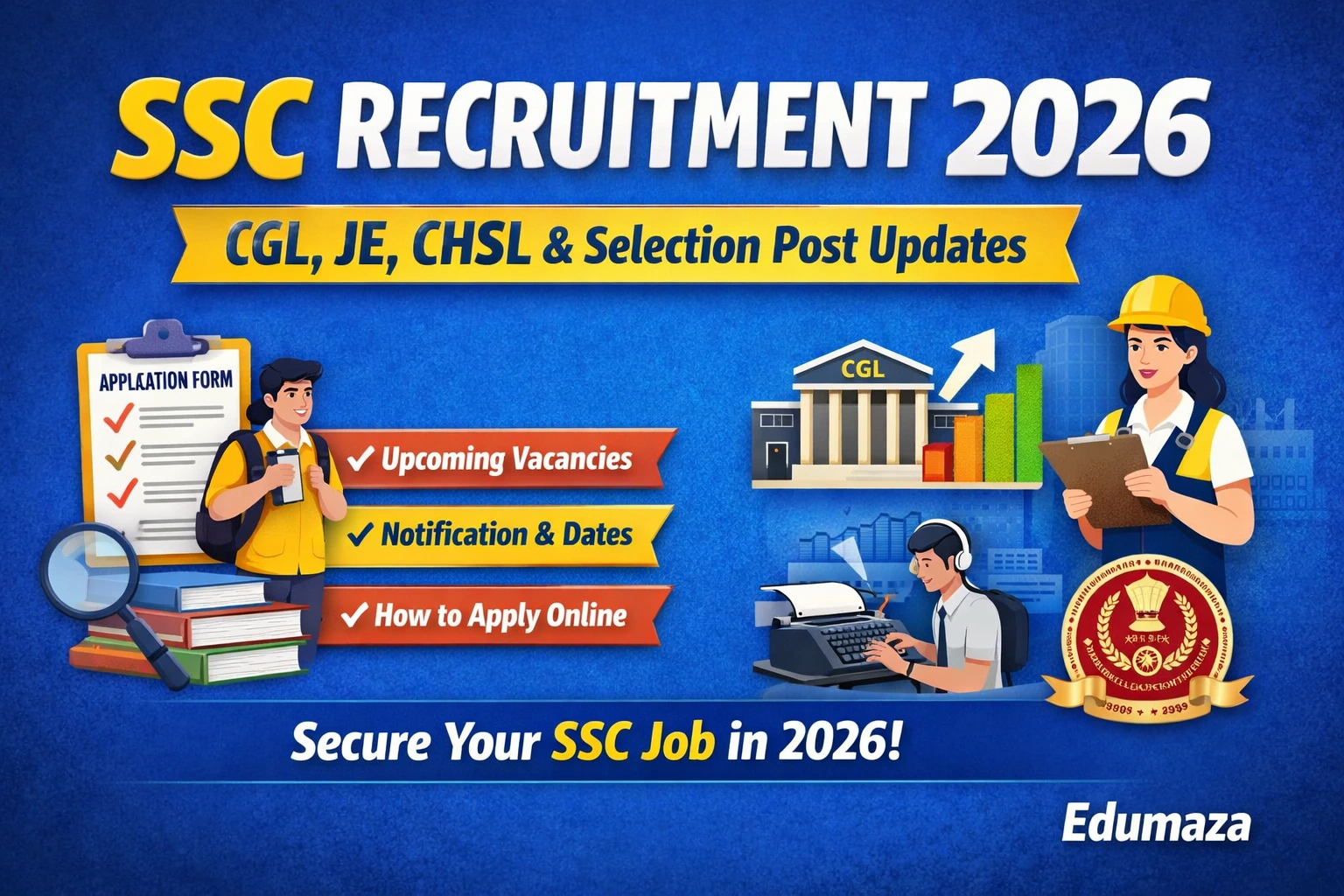 SSC Recruitment 2026 Notification Soon, CGL, JE Apply Date
